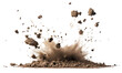© Rawpixel.com - PNG Exploding dirt clumps in air