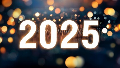 new year 2025 abstract defocused background