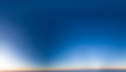 Wall Mural - panorama of a cloudless sky above the horizon with a gradient of brightness