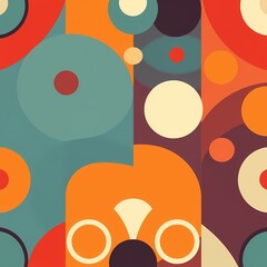 Wall Mural - retro pattern