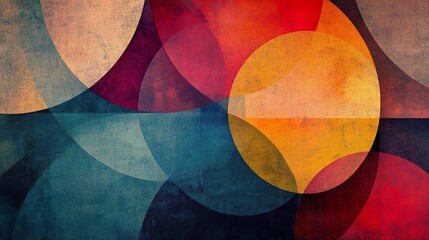 Wall Mural - Colorful abstract geometric pattern with dynamic shapes and visually engaging elements wallpaper