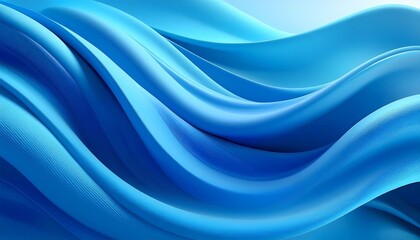 Canvas Print - animated blue abstract waves background