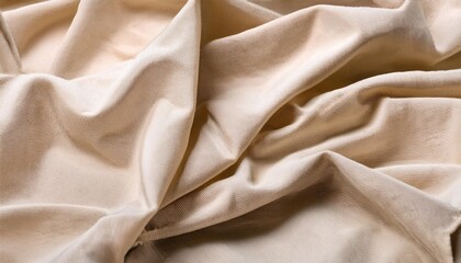 Poster - cotton muslin fabric texture in beige