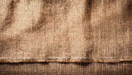 sackcloth or natural organic burlap background with texture