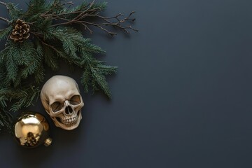 Wall Mural - christmas ornaments in gold. stock.