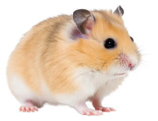 Wall Mural - PNG Hamster portrait rodent animal transparent background