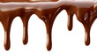 © master old - melted chocolate dripping on isolate transparency background, PNG