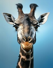 Wall Mural - portrait of a giraffe