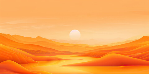 a warm orange abstract, reminiscent of sunsets and adventure, perfect for a travel agency or vacatio