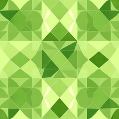 Wall Mural - green triangle pattern
