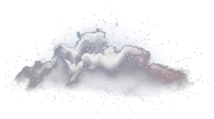 Sticker - PNG Cloud shape sparkle light glitter outdoors nature night.