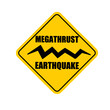 © Darpin - Megathrust earthquake warning symbol vector