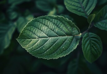 Canvas Print - Close-up of a Green Leaf