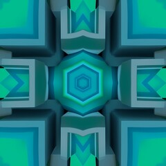 Wall Mural - abstract background with cubes