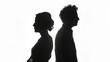 © Sam - Emotional Silhouette of a Couple in Conflict: Tension and Sadness Amidst an Argumentstubborn