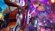 © Iswanto - Close Up of a Double Bass Player Performing on Stage.