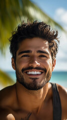 Poster - Handsome Hispanic man smiling