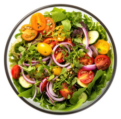 Sticker - PNG Salad vegetable lunch plate transparent background