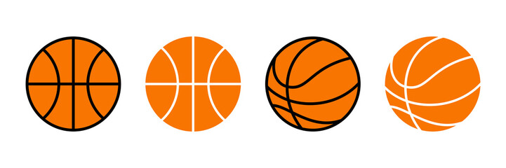 Wall Mural - Basketball icon vector. Basketball ball icon. Basketball logo vector icon