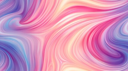 Wall Mural - Colorful abstract swirl pattern in pastel shades of pink and blue.