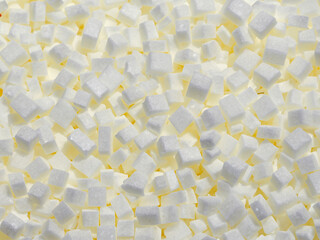 Canvas Print - white sugar cubes background