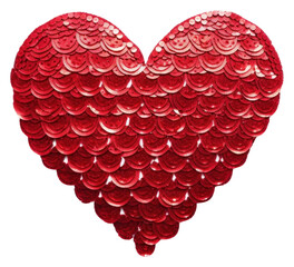 Poster - PNG Red heart white background chandelier pattern.