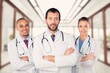 © BillionPhotos.com - Portrait of doctors team and nurses standing in the hospital.