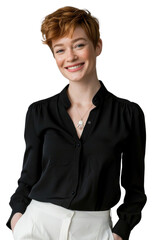 Poster - PNG Smiling woman in professional attire