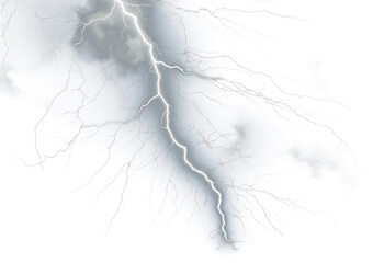 PNG close up *Photo of a thunder* png, isolated on black background --ar 3:2 --v 5.2