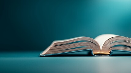 Wall Mural - A book is open on a table