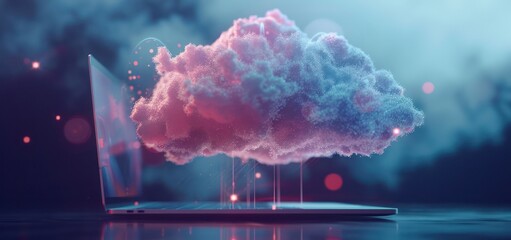 Cloud Computing, Digital Technology Concept