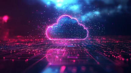 Cloud virtualization deployment, virtual machines ascending into a digital sky, becoming part of a secure and scalable cloud network