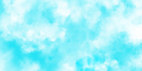 Wall Mural - Abstract white and blue  isolated cloud cumulus clouds. blue aquarelle painted realistic fog or mist smoky textured canvas design. White and ash messy wall stucco texture background.	
