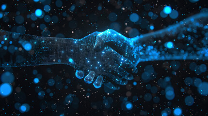 Digital Handshake in Cyberspace: Conceptual Illustration of Virtual Business Agreement