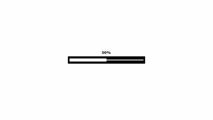 loading progress bar animation, progress bar animation isolated on a white background. 