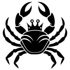 Wall Mural - king crabs vector silhouette illustration