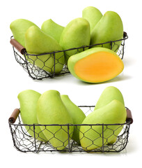 Poster - mangos on a white background 