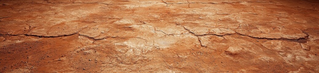 Canvas Print - Cracked dry earth texture background