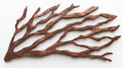 Wall Mural - Twisted tree branch sculpture