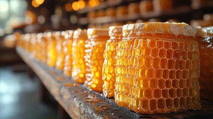 Canvas Print - Honeycomb Jars