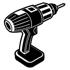 Electric Screwdriver Vector Art