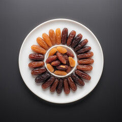 Natural delicious Dates in Clean Background