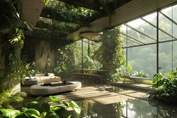 Nature-Inspired Living: Modern Jungle Retreat Home Decor Template