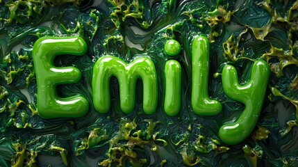 Green Slime personalized name postcard perfect for decor.