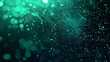 © ikkilostd - Abstract teal technology background with digital circuit patterns and bokeh effects.