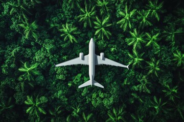 Wall Mural - The aerospace industry is implementing green manufacturing processes to enhance sustainability, focusing on reducing waste