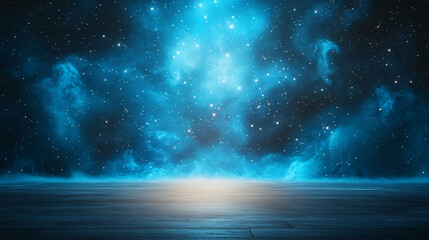 Wall Mural - a blue sky with a lot of stars and a large empty space