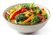 © Boinah - A vibrant bowl of mixed vegetables, including broccoli, bell peppers, and snap peas.