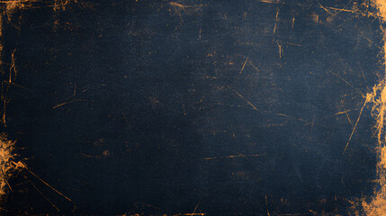 Dark Blue Grunge Background with Orange Scratches for Design Projects