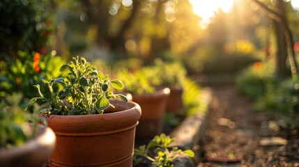 Wall Mural - Lively Garden in Soft Light